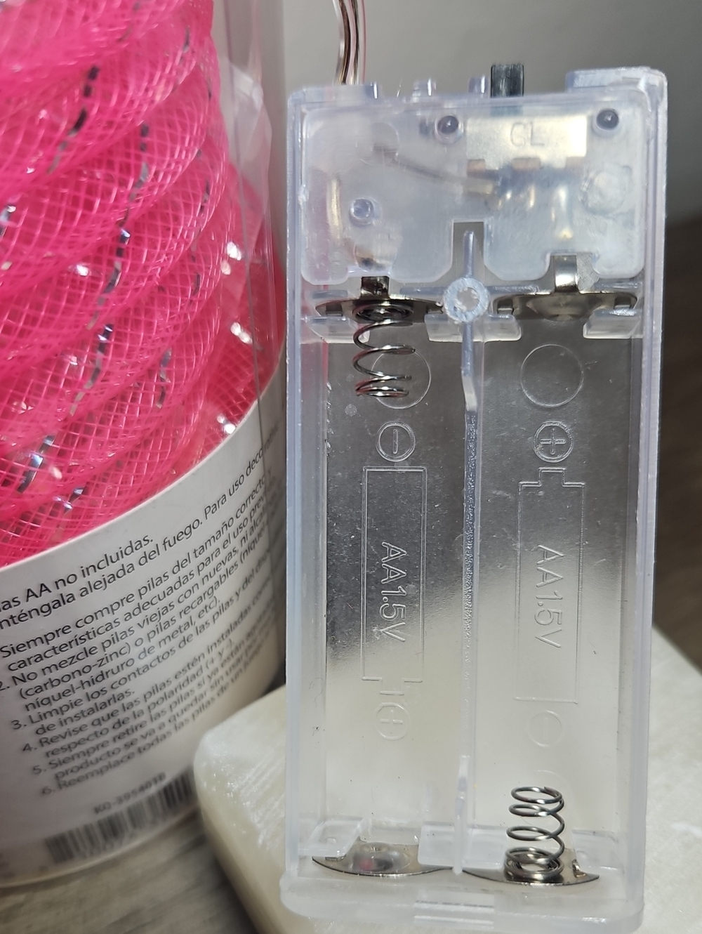 Pink Mesh Rope LED Lights - Picture 3 of 8